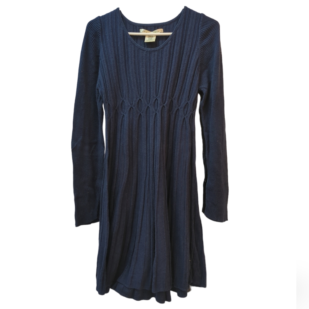 Max Studio Sweater Dress, Fitted, Pleated, Large, soft cotton Midi Tunic - Picture 5 of 12